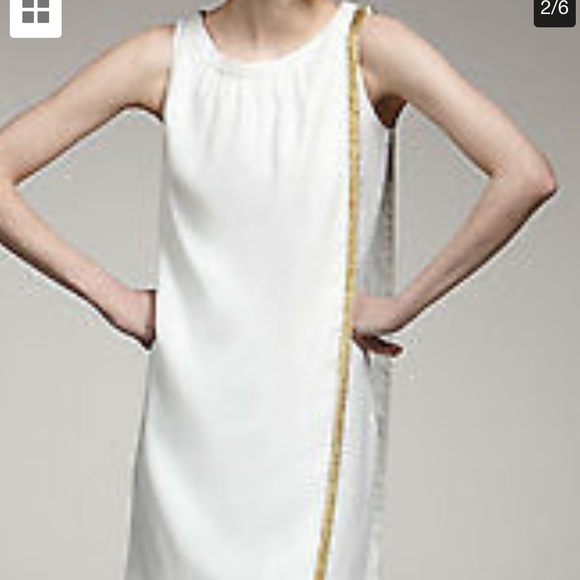 white grecian dress
